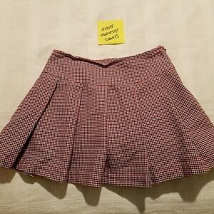 Gymboree girls size 8 houndstooth skirt with modesty shorts